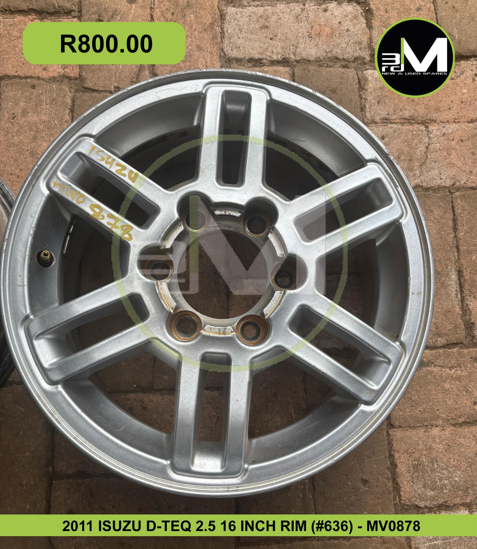 ISUZU D-TEQ 2.5 16INCH RIMS (MV087) SOLD INDIVIDUALLY - Private Seller ISUZU D-TEQ 2.5 16INCH RIMS (MV087) SOLD INDIVIDUALLY - Private Seller