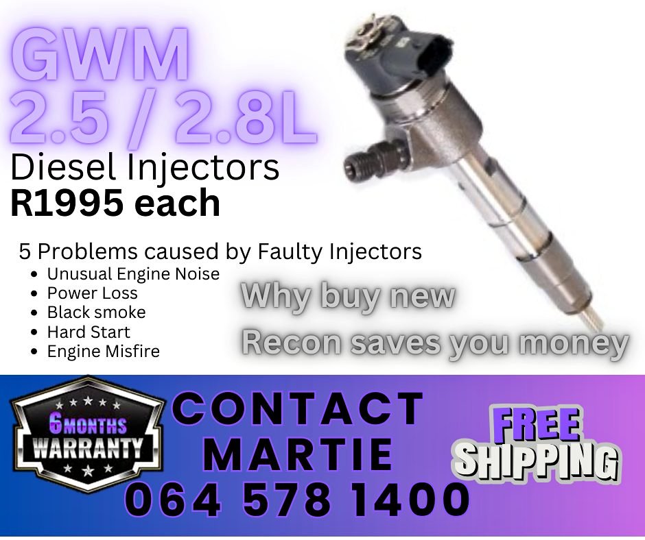 GWM 2.5/2.8L diesel injectors for sale - Private Seller GWM 2.5/2.8L diesel injectors for sale - Private Seller