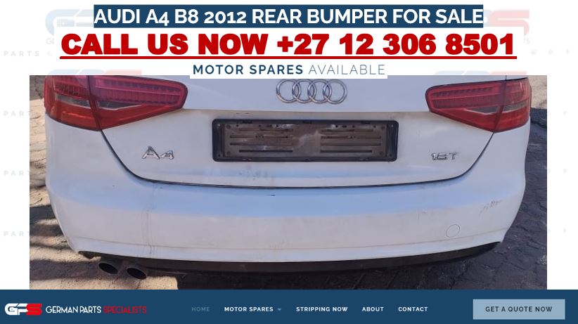 AUDI A4 B8 2012 REAR BUMPER FOR SALE - Private Seller AUDI A4 B8 2012 REAR BUMPER FOR SALE - Private Seller