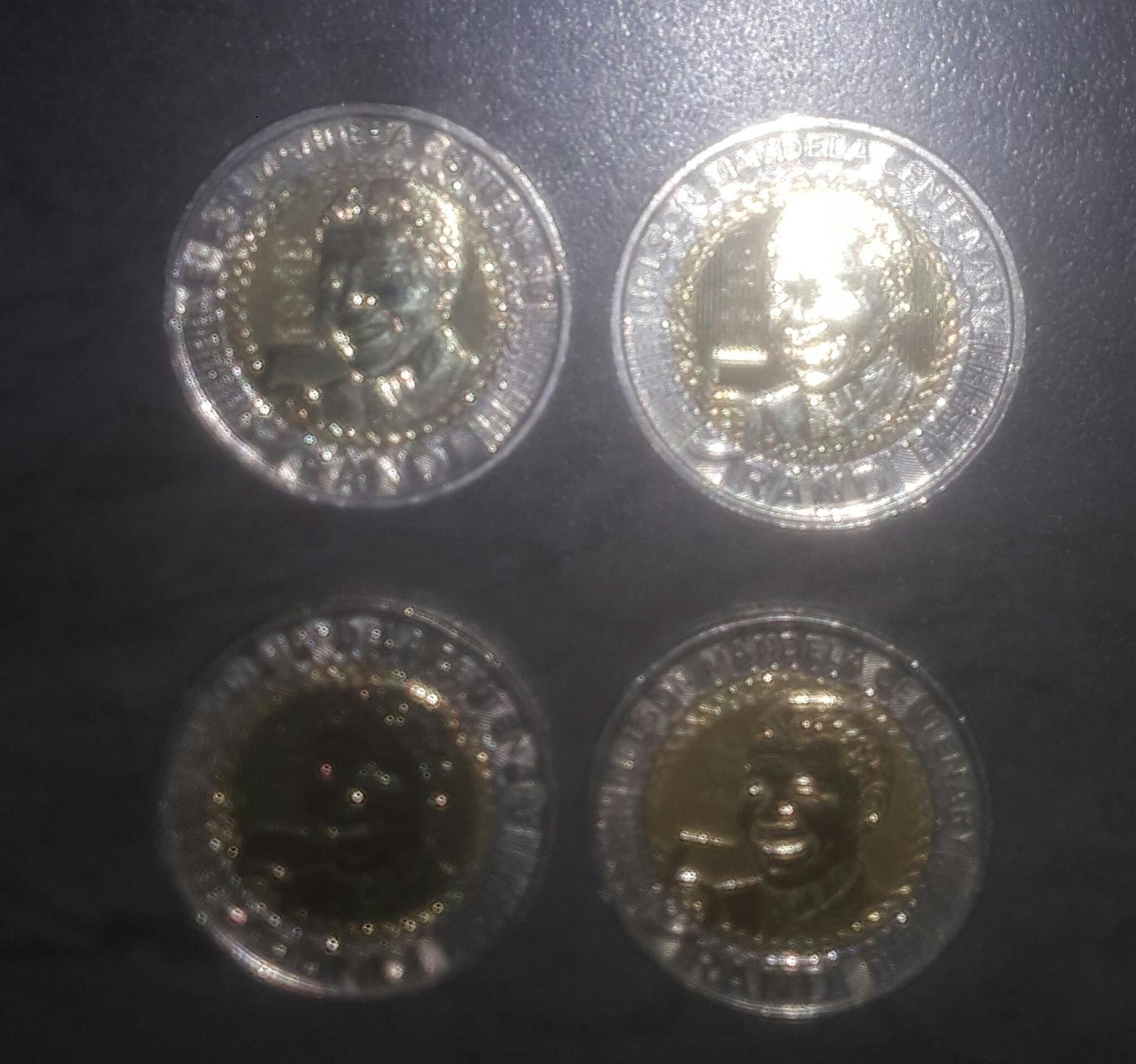 Mandela 90th Birthday coins 2008 & 2018
