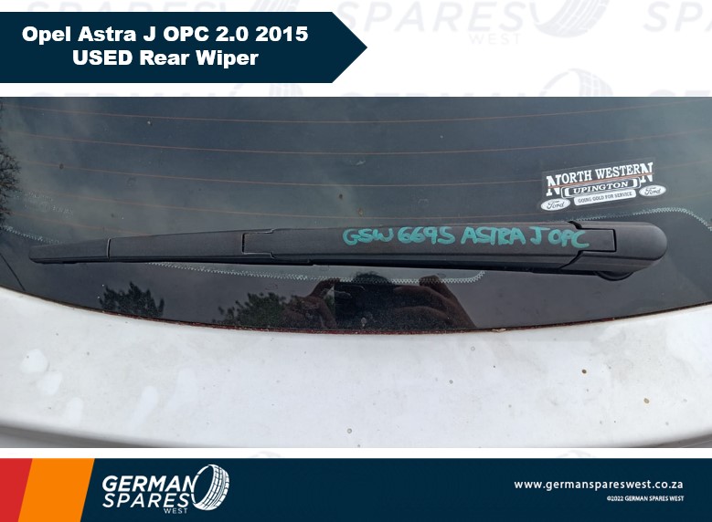 Opel Astra J OPC 2.0 2015 USED Rear Wiper for sale - Private Seller Opel Astra J OPC 2.0 2015 USED Rear Wiper for sale - Private Seller