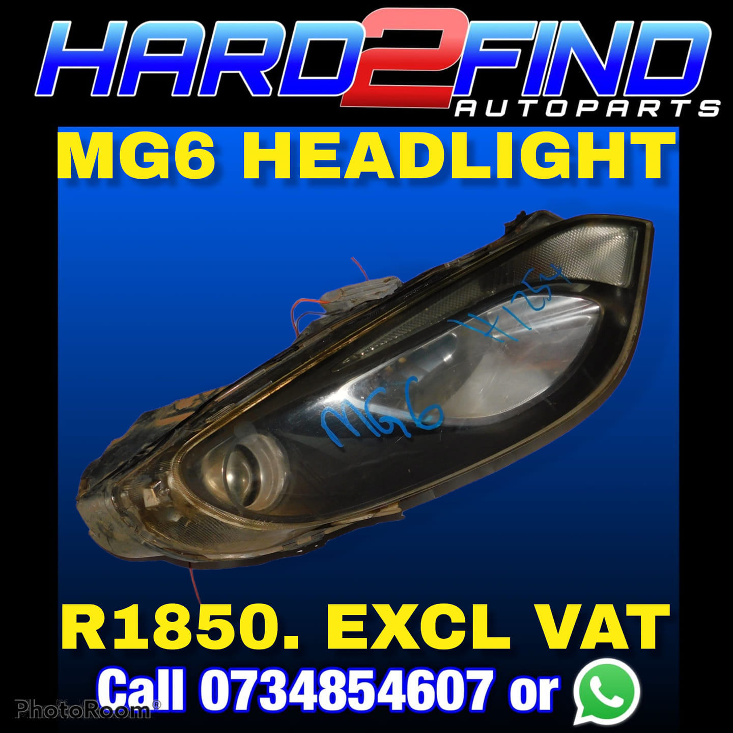 MG6 HEADLIGHT EXCL VAT - Private Seller MG6 HEADLIGHT EXCL VAT - Private Seller