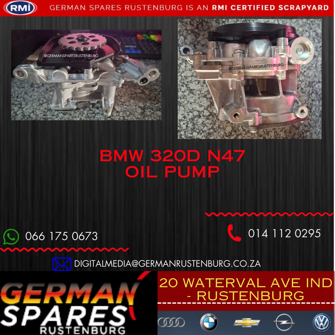 Bmw 320D N47 Oil Pump For Sale. (NEW) - Private Seller
