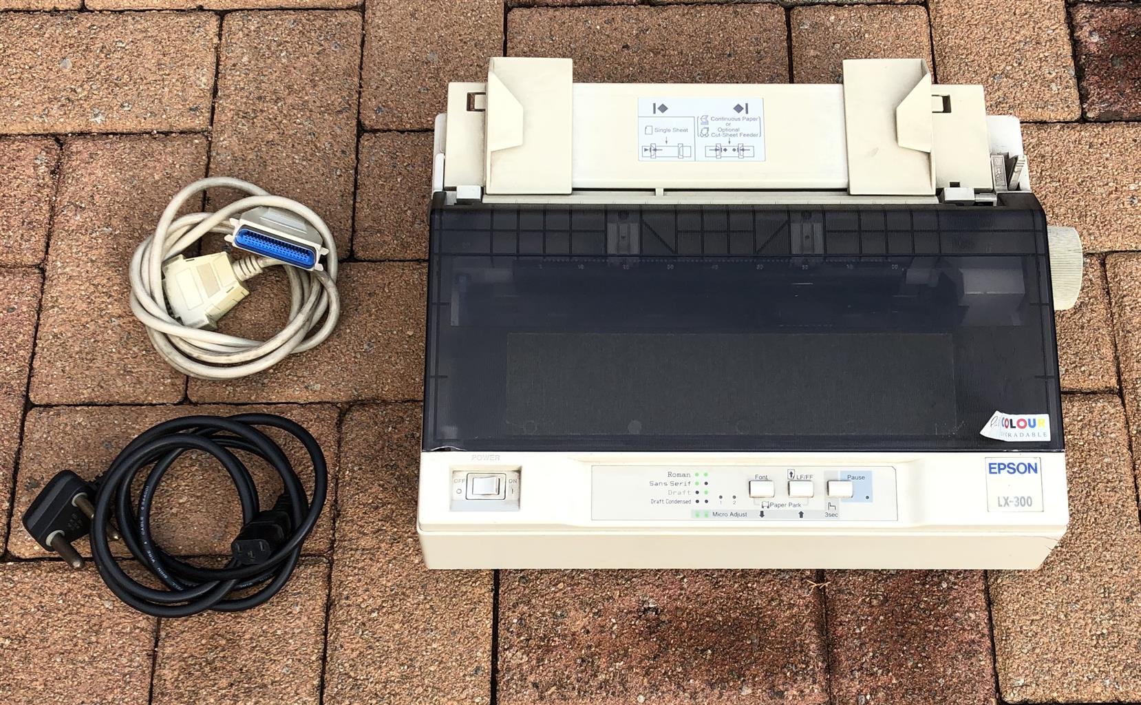 Epson printer LX-300 model P850A