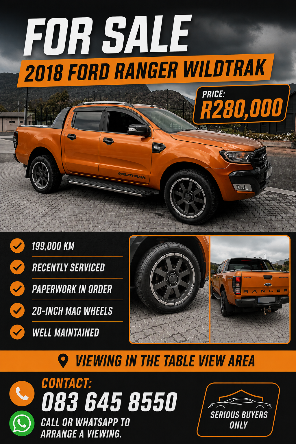Used 2018 Ford Ranger 3.2TDCi double cab Hi-Rider Wildtrak - Private Seller Used 2018 Ford Ranger 3.2TDCi double cab Hi-Rider Wildtrak - Private Seller