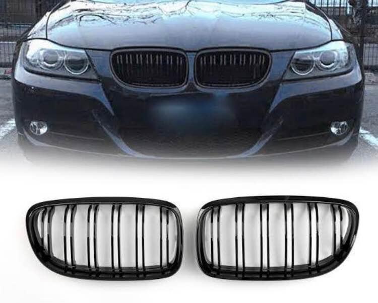 Bmw E90 Pre face lift and facelift gloss black double slat grills - Private Seller Bmw E90 Pre face lift and facelift gloss black double slat grills - Private Seller