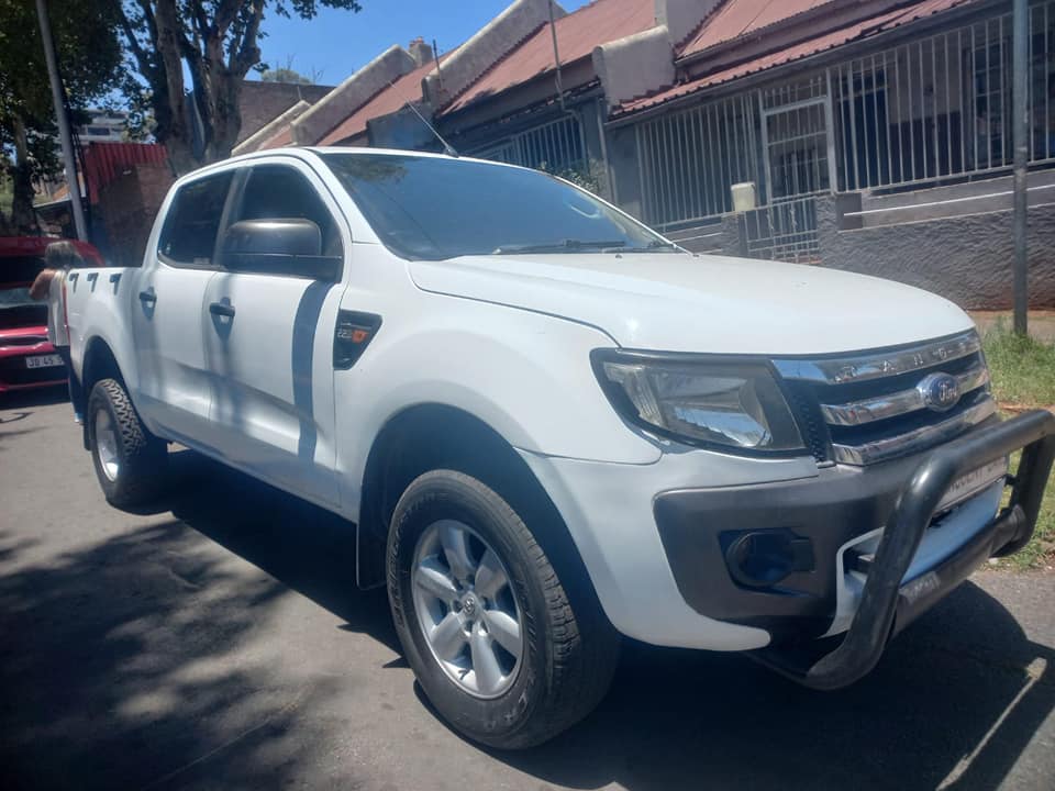 2015 FORD RANGER D-CAB 2.2 XLT DIESEL, MANUAL, WHITE COLOR
