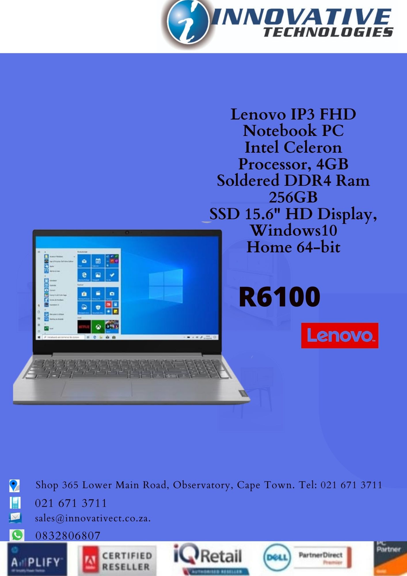 LENOVO IP3 FHD NOTEBOOK PC 