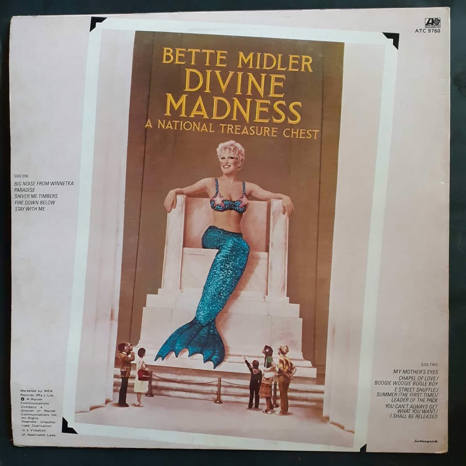 Bette Midler - Divine Madness LP Record