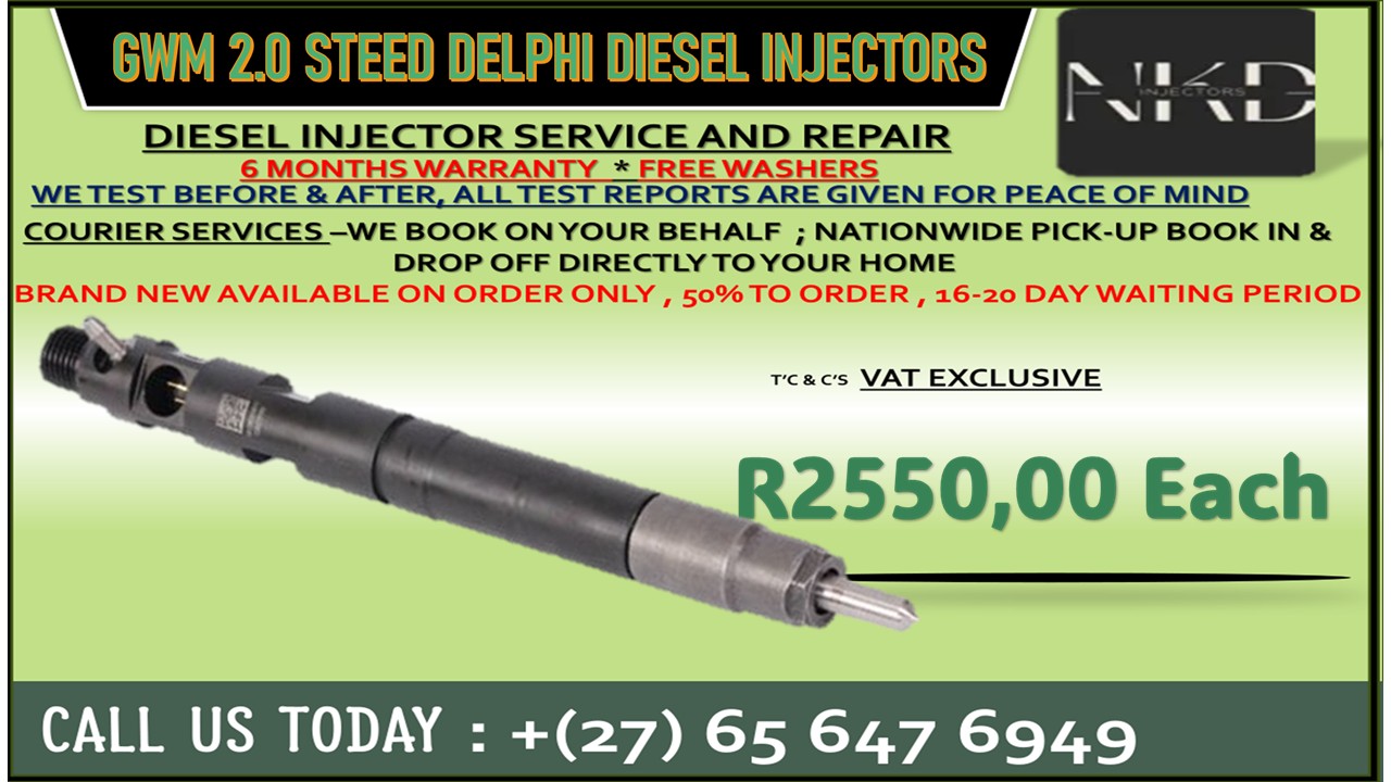 GWM 2L STEED Diesel Injectors - Private Seller GWM 2L STEED Diesel Injectors - Private Seller