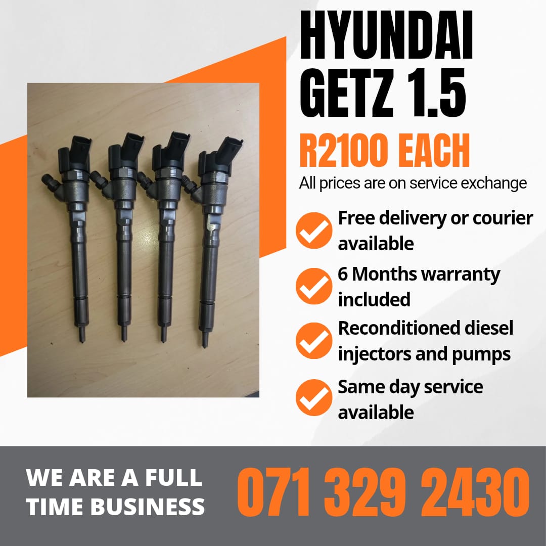 HYUNDAI GETZ 1.5 INJECTORS FOR SALE WITH WARRANTY - Private Seller HYUNDAI GETZ 1.5 INJECTORS FOR SALE WITH WARRANTY - Private Seller