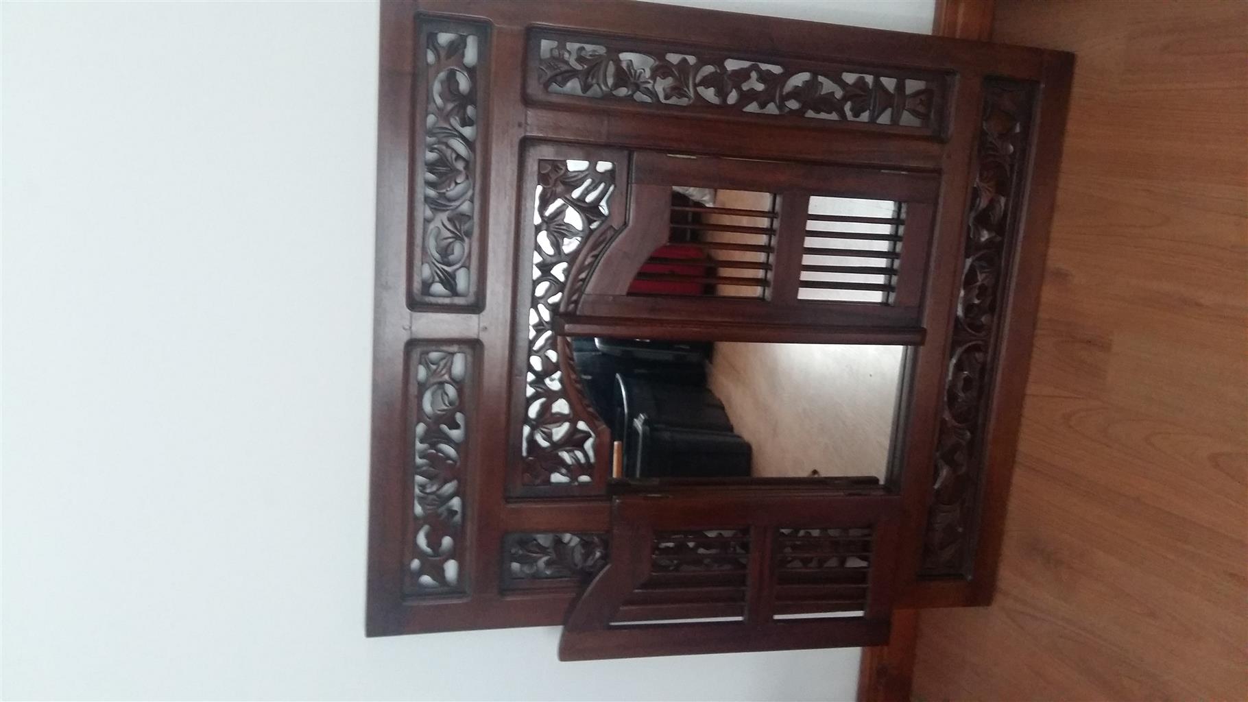 Wooden Mirror Frame Junk Mail Wooden Mirror Frame