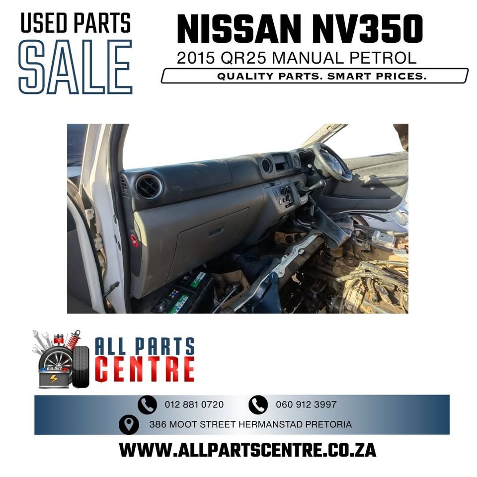 Nissan NV350 2015 QR25 manual petrol – Stripping for Spares - Private Seller Nissan NV350 2015 QR25 manual petrol – Stripping for Spares - Private Seller