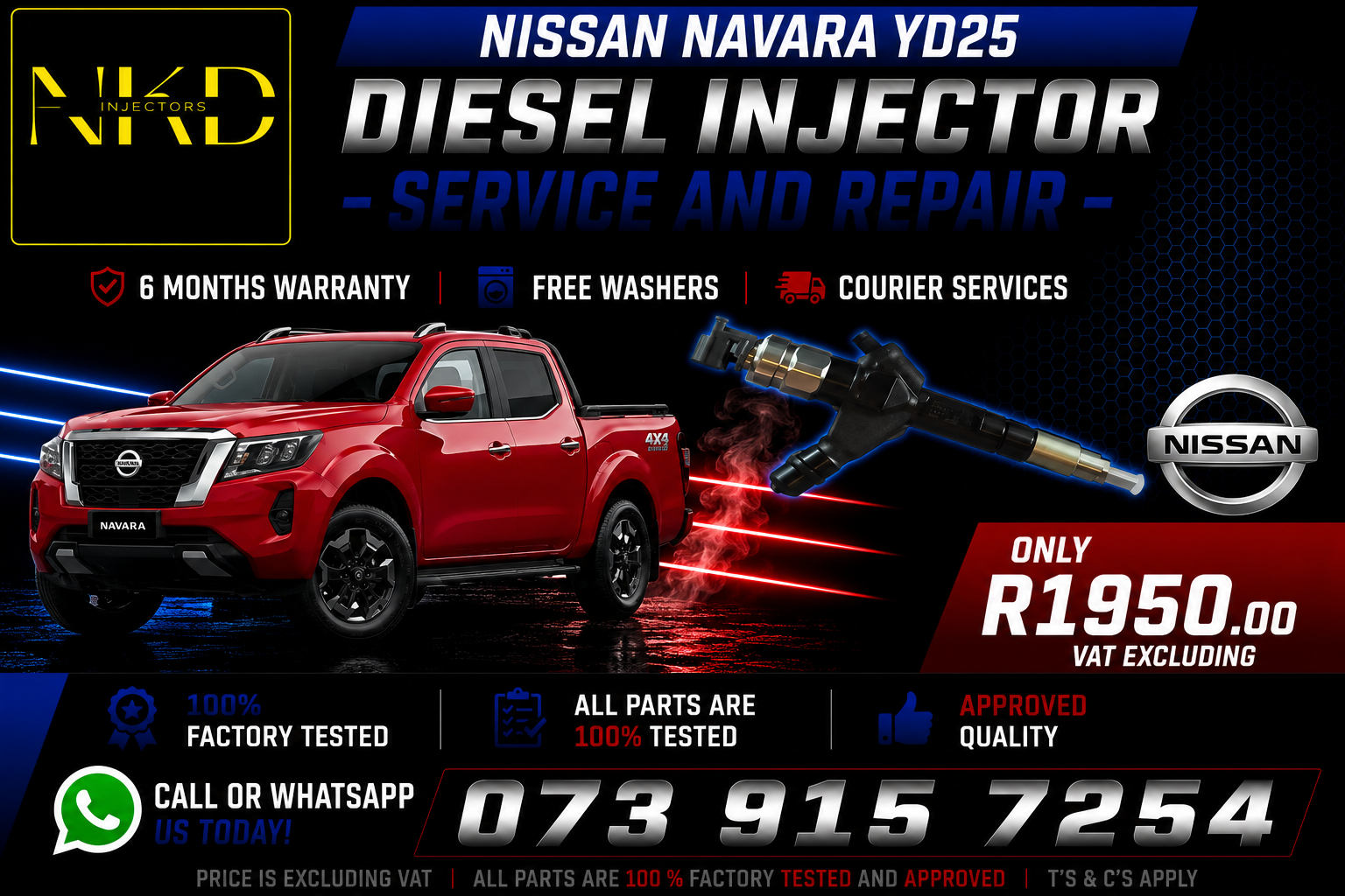 Recondition_Nissan_Navara_Yd25_Injectors - Private Seller Recondition_Nissan_Navara_Yd25_Injectors - Private Seller