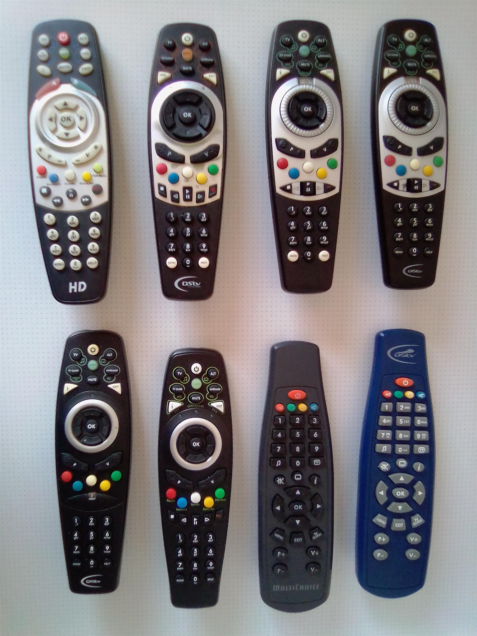 Remote Controls for Satelite decoders Assorted. See picture for more in Remote Controls for Satelite decoders Assorted. See picture for more in