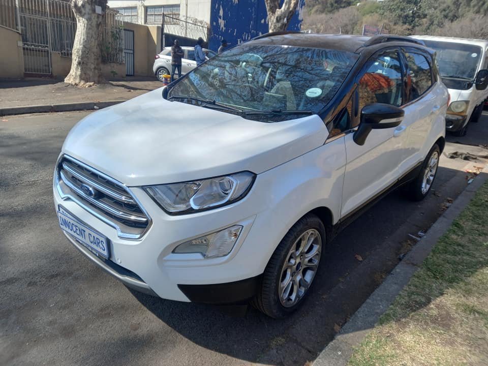 2021 FORD ECOSPORT TITANIUM 1.0 ENGINE PETROL, AUTOMATIC, KEYLESS, WHITE COLOR, 22000KMS