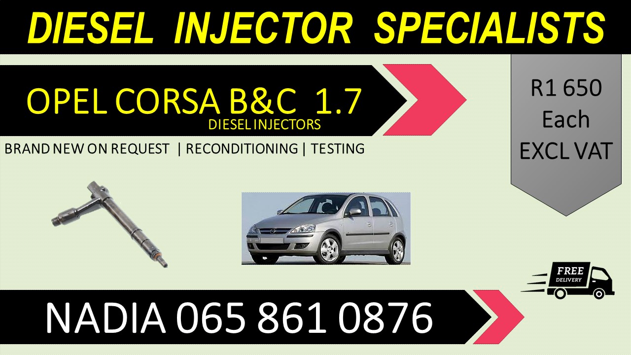 OPEL CORSA B&C 1.7 DIESEL INJECTORS FOR SALE OR TO RECON WITH WARRANTY - Private Seller OPEL CORSA B&C 1.7 DIESEL INJECTORS FOR SALE OR TO RECON WITH WARRANTY - Private Seller