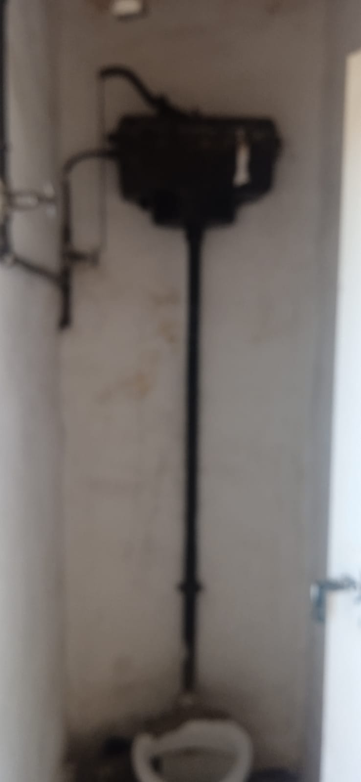 Vintage cast iron cistern