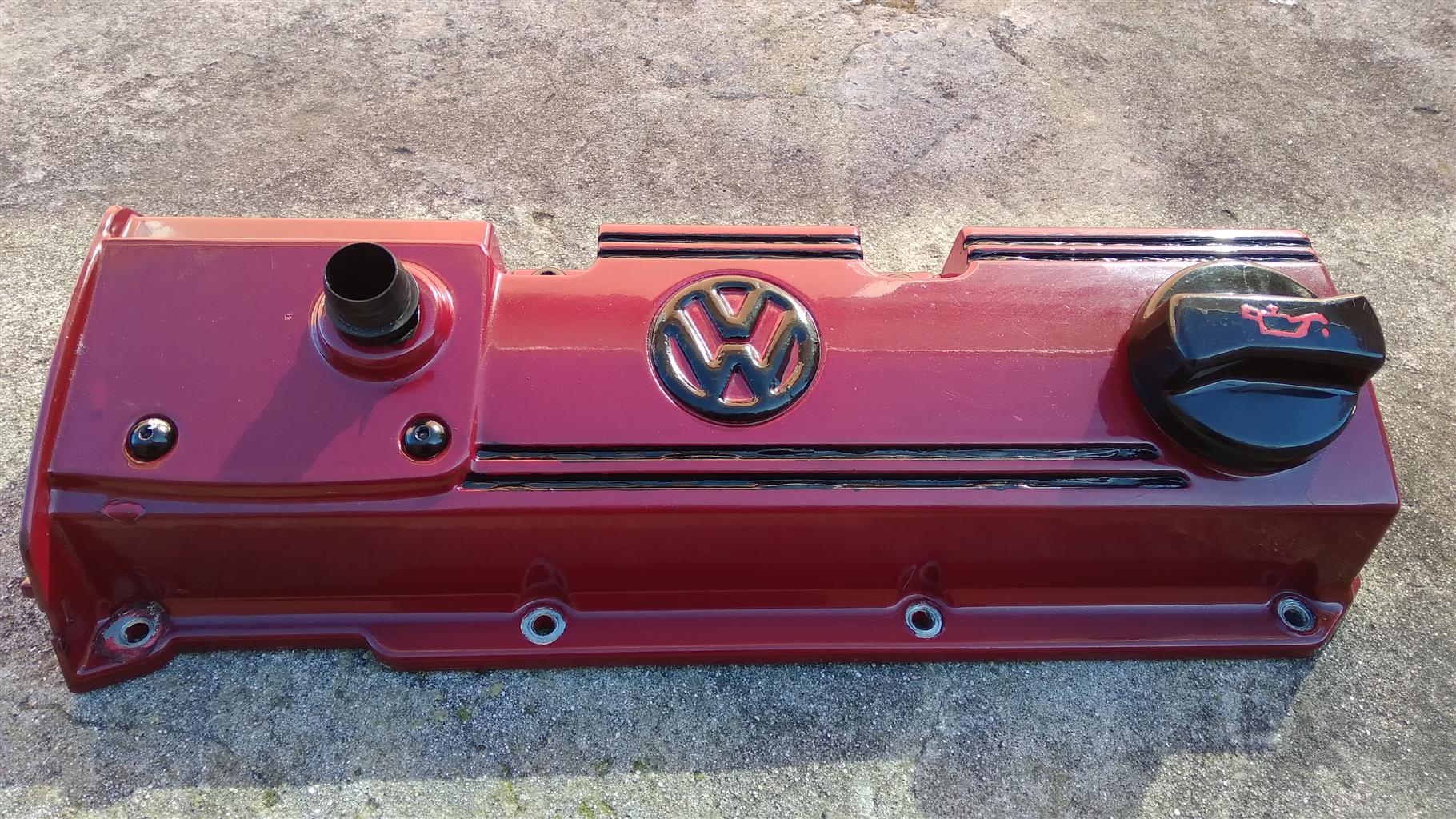 Vw golf 2.0 8v custom aluminum tappet cover and oil cap - Private Seller Vw golf 2.0 8v custom aluminum tappet cover and oil cap - Private Seller