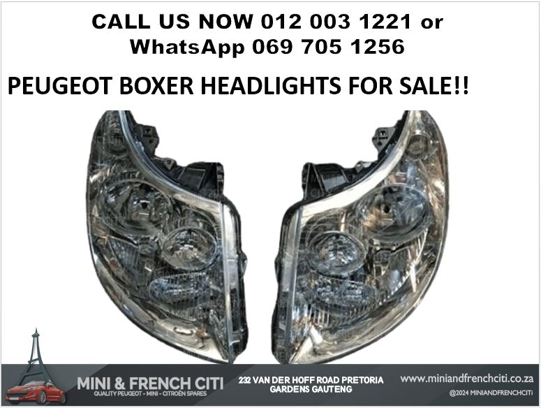 PEUGEOT BOXER HEADLIGHTS FOR SALE – OEM REPLACEMENT!! - Private Seller PEUGEOT BOXER HEADLIGHTS FOR SALE – OEM REPLACEMENT!! - Private Seller