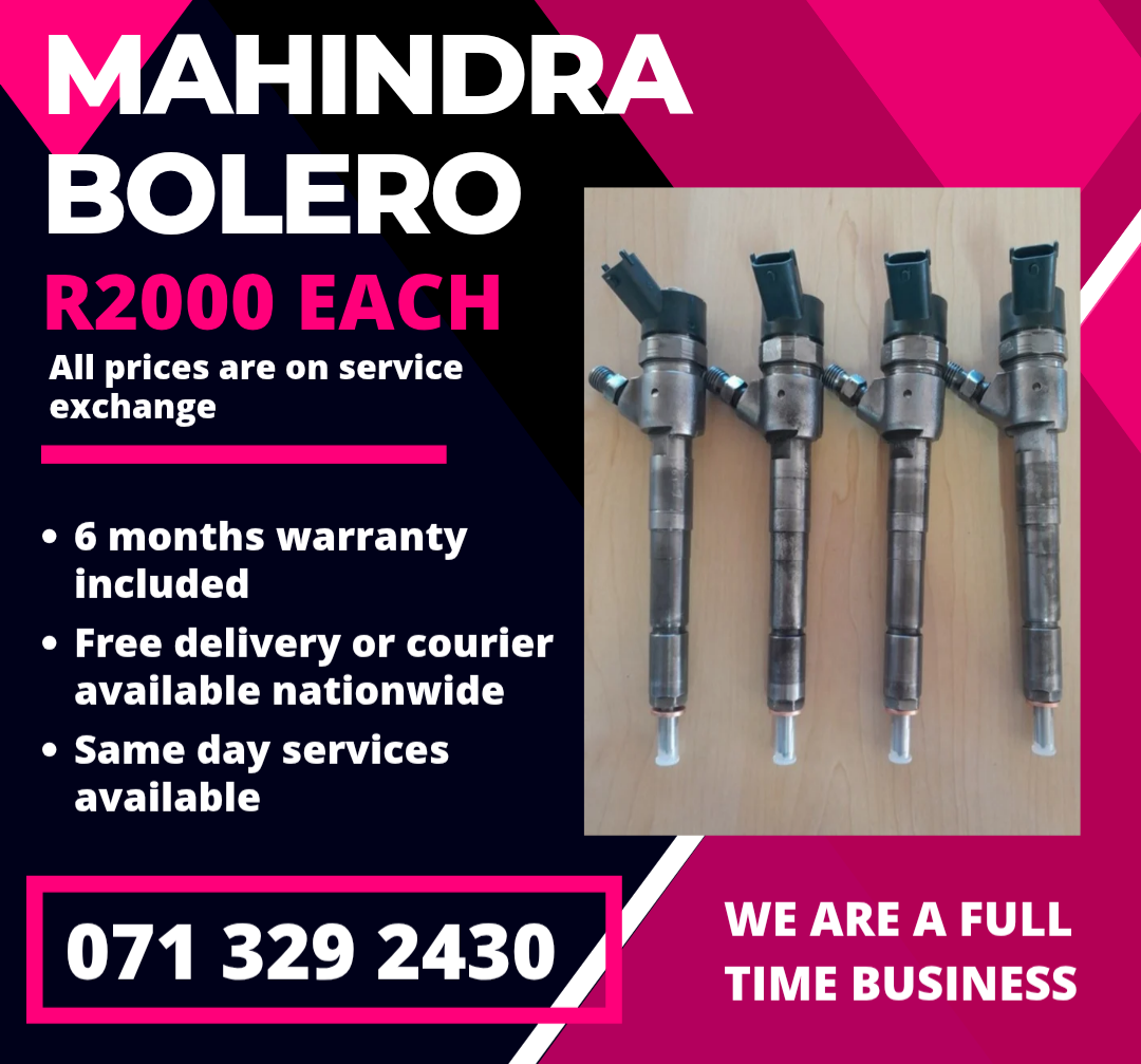 MAHINDRA BOLERO DIESEL INJECTORS FOR SALE WITH WARRANTY - Private Seller MAHINDRA BOLERO DIESEL INJECTORS FOR SALE WITH WARRANTY - Private Seller