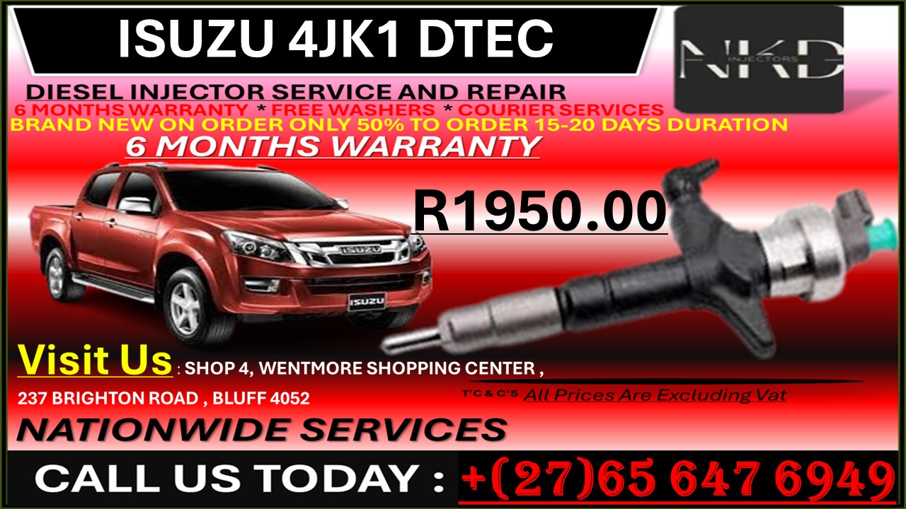 ISUZU 4JK1 DTEC DIESEL INJECTORS - Private Seller ISUZU 4JK1 DTEC DIESEL INJECTORS - Private Seller