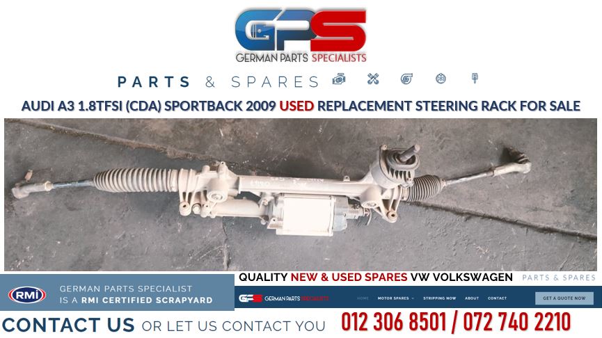 Audi A3 1.8TFSI (CDA) Sportback 2009 used replacement steering rack for sale - Private Seller Audi A3 1.8TFSI (CDA) Sportback 2009 used replacement steering rack for sale - Private Seller