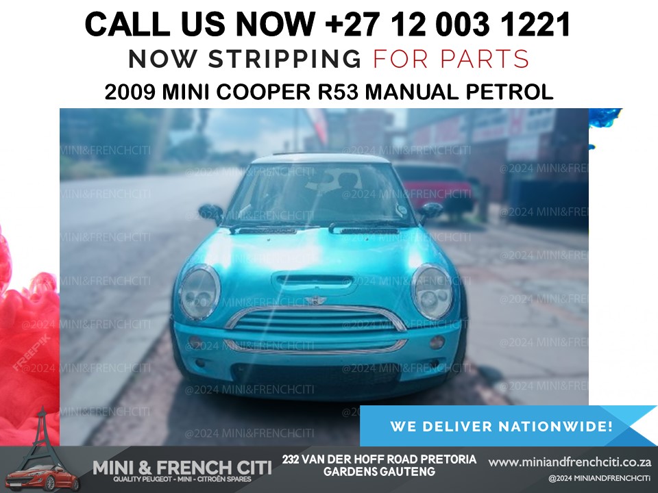 2009 MINI COOPER R53 MANUAL PETROL STRIPPING FOR SPARES - Private Seller 2009 MINI COOPER R53 MANUAL PETROL STRIPPING FOR SPARES - Private Seller