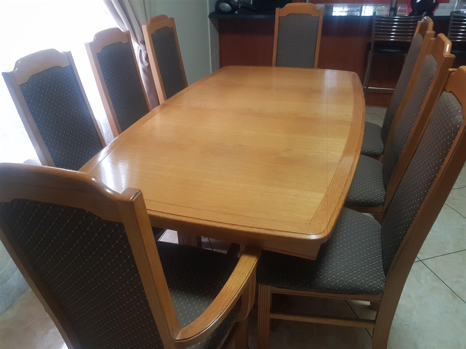 real oak table and chairs