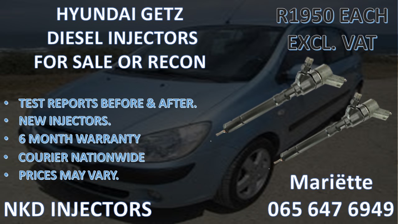 DEALS AVAILABLE ON DIESEL INJECTORS HYUNDAI GETZ - Private Seller DEALS AVAILABLE ON DIESEL INJECTORS HYUNDAI GETZ - Private Seller