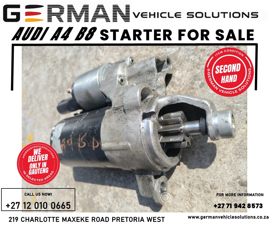 Audi A4 B8 starter for sale - Private Seller Audi A4 B8 starter for sale - Private Seller
