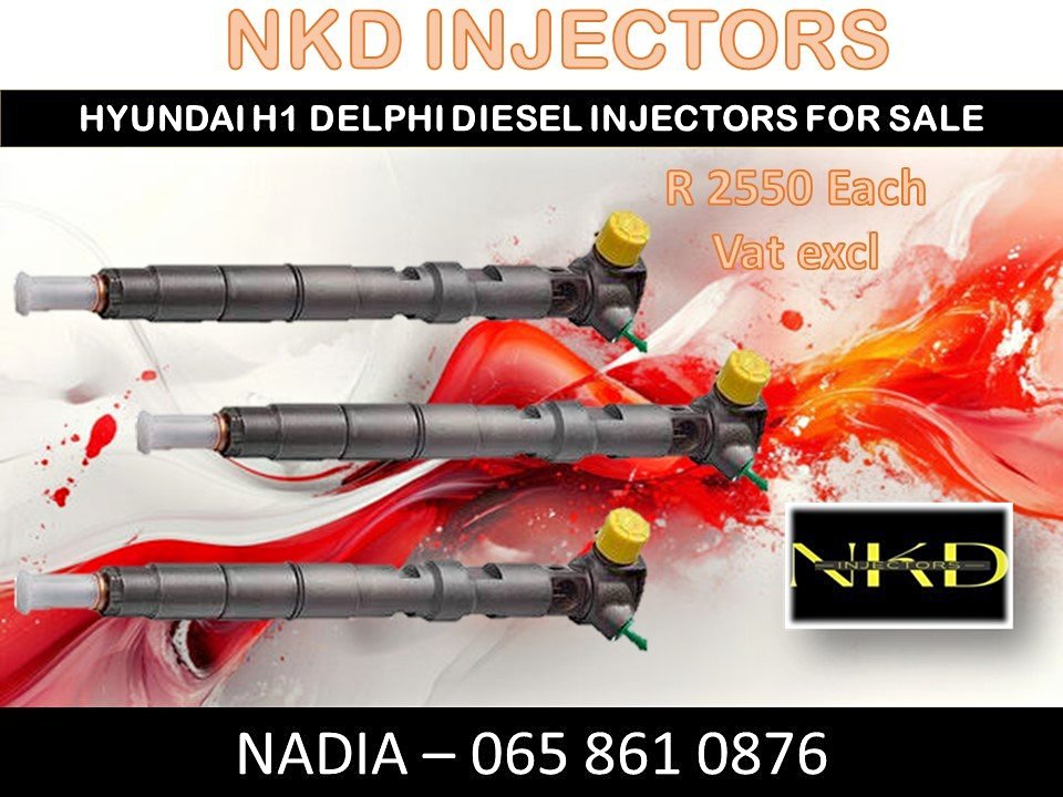 Hyundai H1 2.5 Delphi diesel injectors for sale or recon