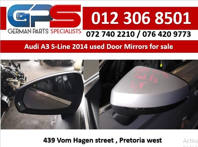 AUDI A3 S-LINE 2014 used door mirrors for sale - Private Seller AUDI A3 S-LINE 2014 used door mirrors for sale - Private Seller