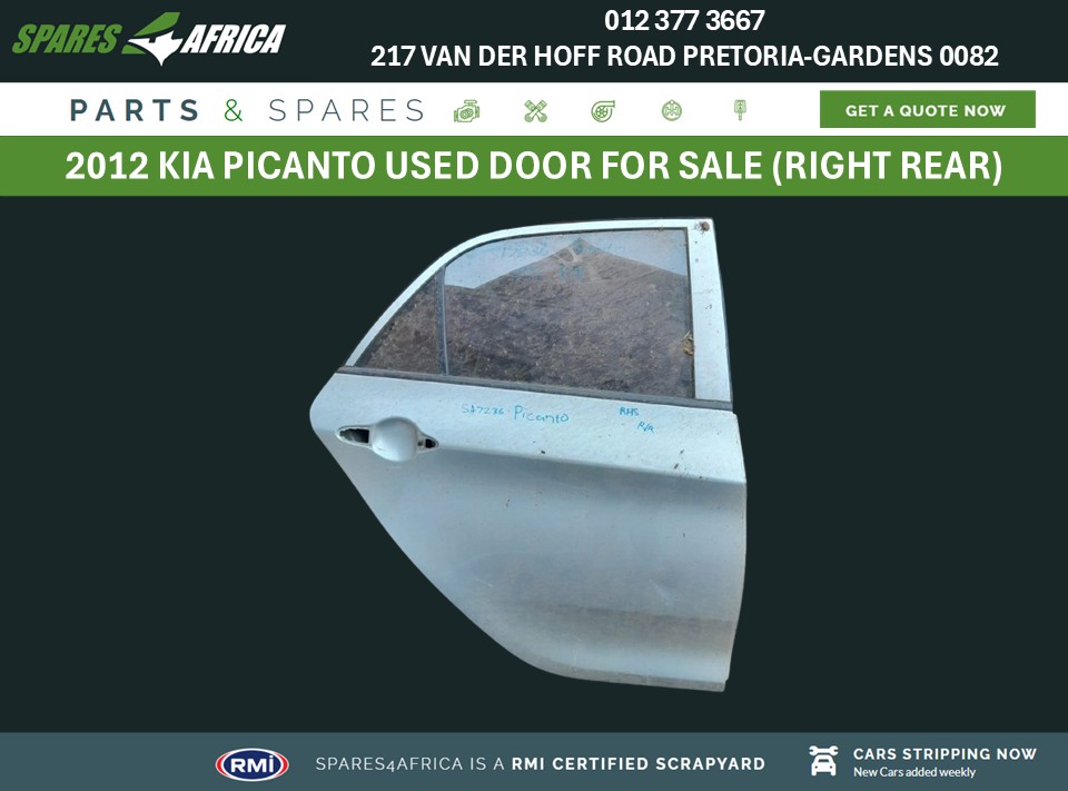 2012 Kia Picanto Used Door for Sale - Private Seller 2012 Kia Picanto Used Door for Sale - Private Seller