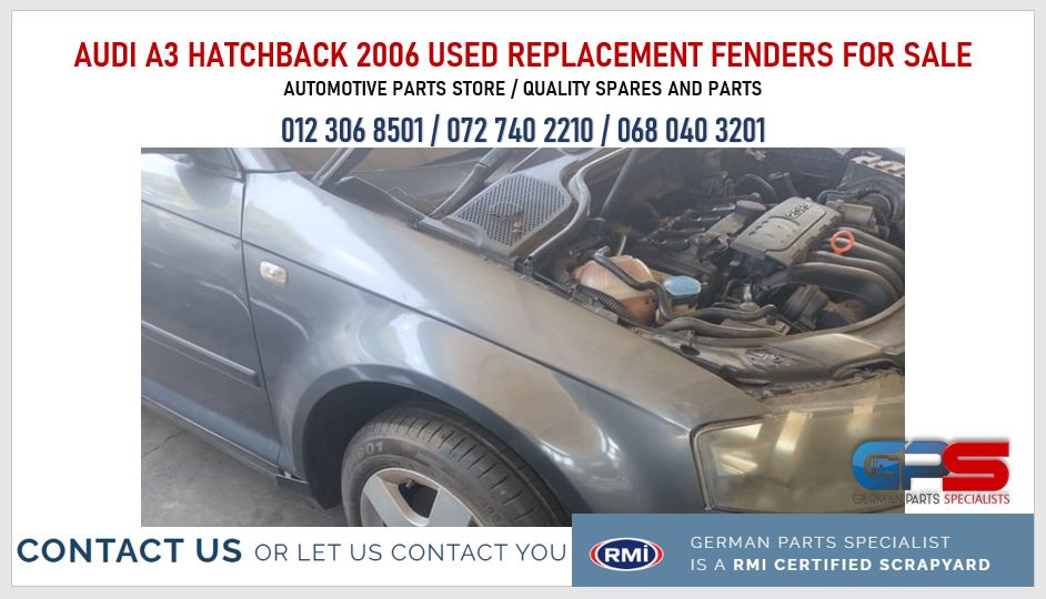 Audi A3 Hatchback 2006 used replacement fenders for sale - Private Seller Audi A3 Hatchback 2006 used replacement fenders for sale - Private Seller