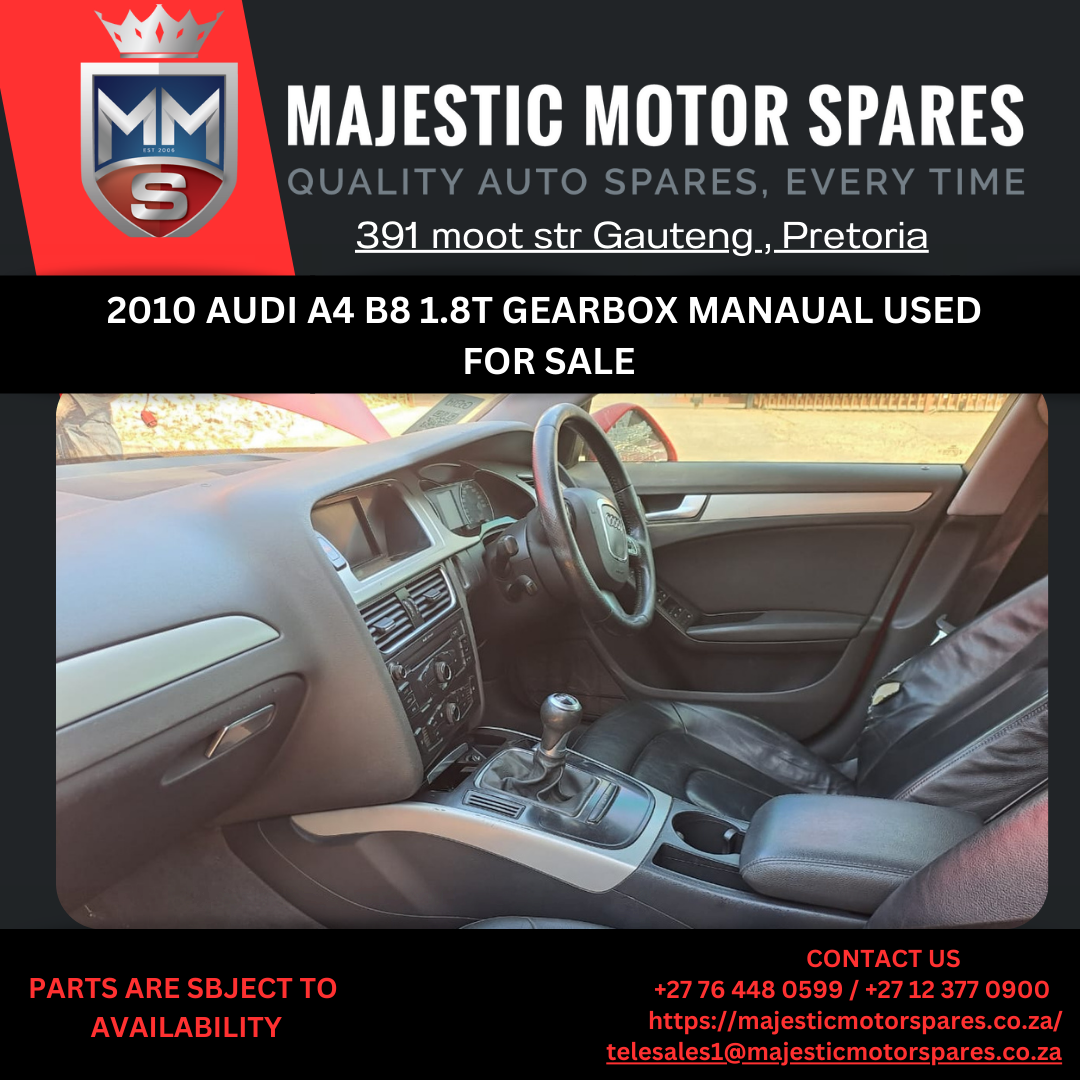 2010 Audi A4 B8 1.8T Gearbox manual for sale - Private Seller 2010 Audi A4 B8 1.8T Gearbox manual for sale - Private Seller