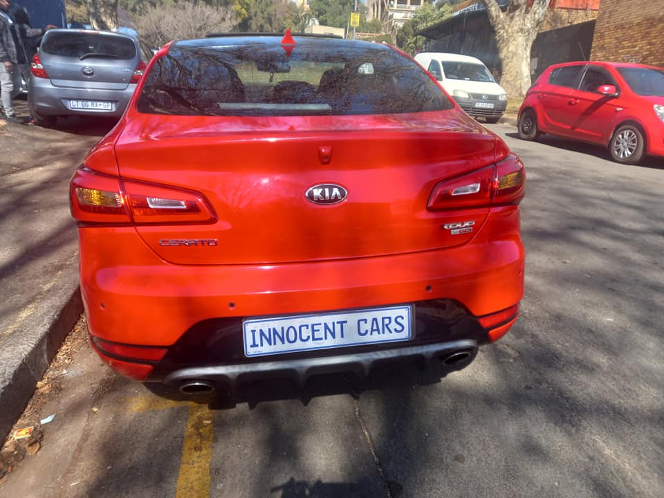 2015 KIA CERATO COUPE 1.6 TGDI PETROL, AUTOMATIC SUNROOF, MAROON COLOR, MILEAGE