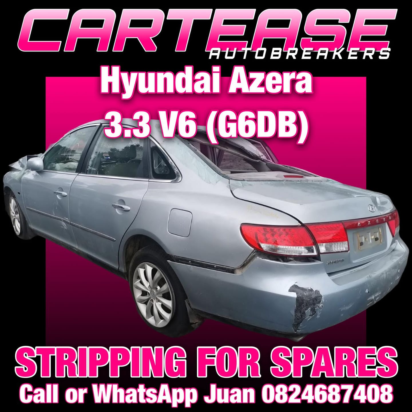 HYUNDAI AZERA 3.3LT V6 2010 #G6DB STRIPPING FOR SPARES - Private Seller HYUNDAI AZERA 3.3LT V6 2010 #G6DB STRIPPING FOR SPARES - Private Seller