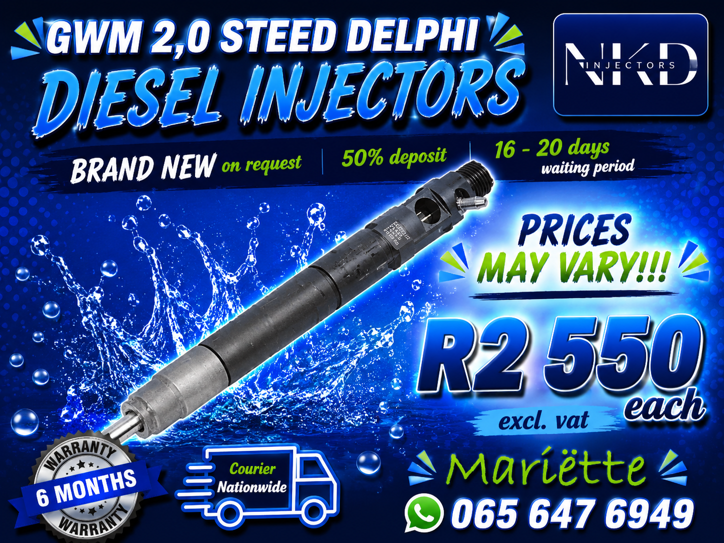STEED GWM 2L INJECTORS - Private Seller STEED GWM 2L INJECTORS - Private Seller