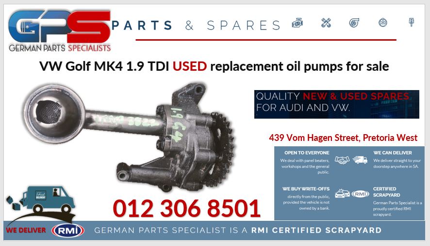 VW Golf MK4 1.9 TDI used replacement oil pumps for sale - Private Seller VW Golf MK4 1.9 TDI used replacement oil pumps for sale - Private Seller