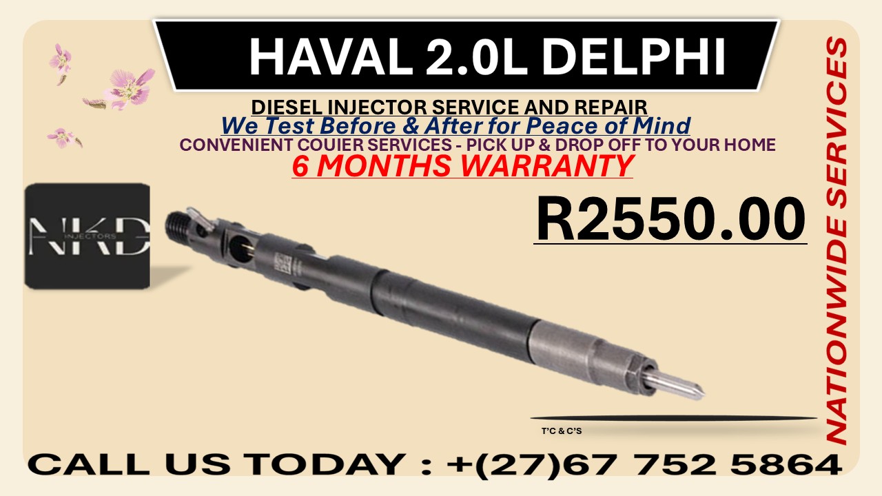 Haval 2.0L Delphi Diesel Fuel Injectors - Private Seller Haval 2.0L Delphi Diesel Fuel Injectors - Private Seller