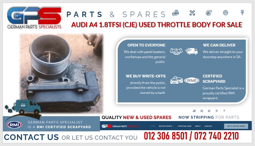 Audi A4 1.8TFSI (CJE) USED throttle body for sale - Private Seller Audi A4 1.8TFSI (CJE) USED throttle body for sale - Private Seller