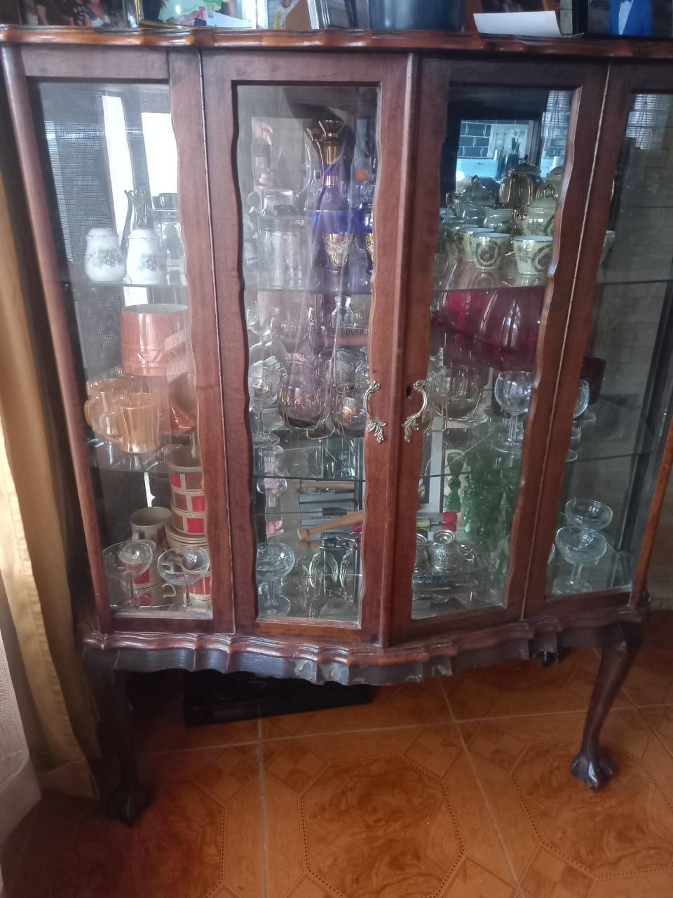 Antique Glass Display Cupboard