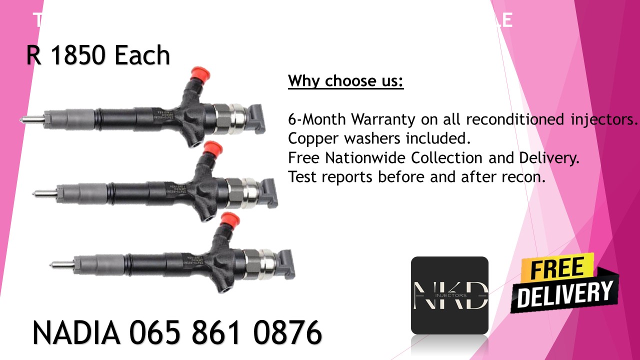Toyota Prado diesel injectors for sale or recon with warranty of 6 months - Private Seller Toyota Prado diesel injectors for sale or recon with warranty of 6 months - Private Seller