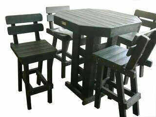 Law and Patio Green Plastic Furniture 