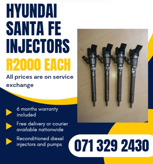 HYUNDAI SANTA FE INJECTORS FOR SALE WITH WARRANTY - Private Seller HYUNDAI SANTA FE INJECTORS FOR SALE WITH WARRANTY - Private Seller