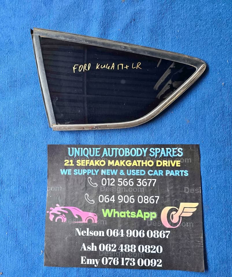 Ford Kuga Left Rear Quarter Glass 2017 + Ford Kuga Left Rear Quarter Glass 2017 +