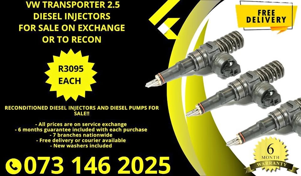 Volkswagen Transporter 2.5 diesel injectors for sale. - Private Seller Volkswagen Transporter 2.5 diesel injectors for sale. - Private Seller