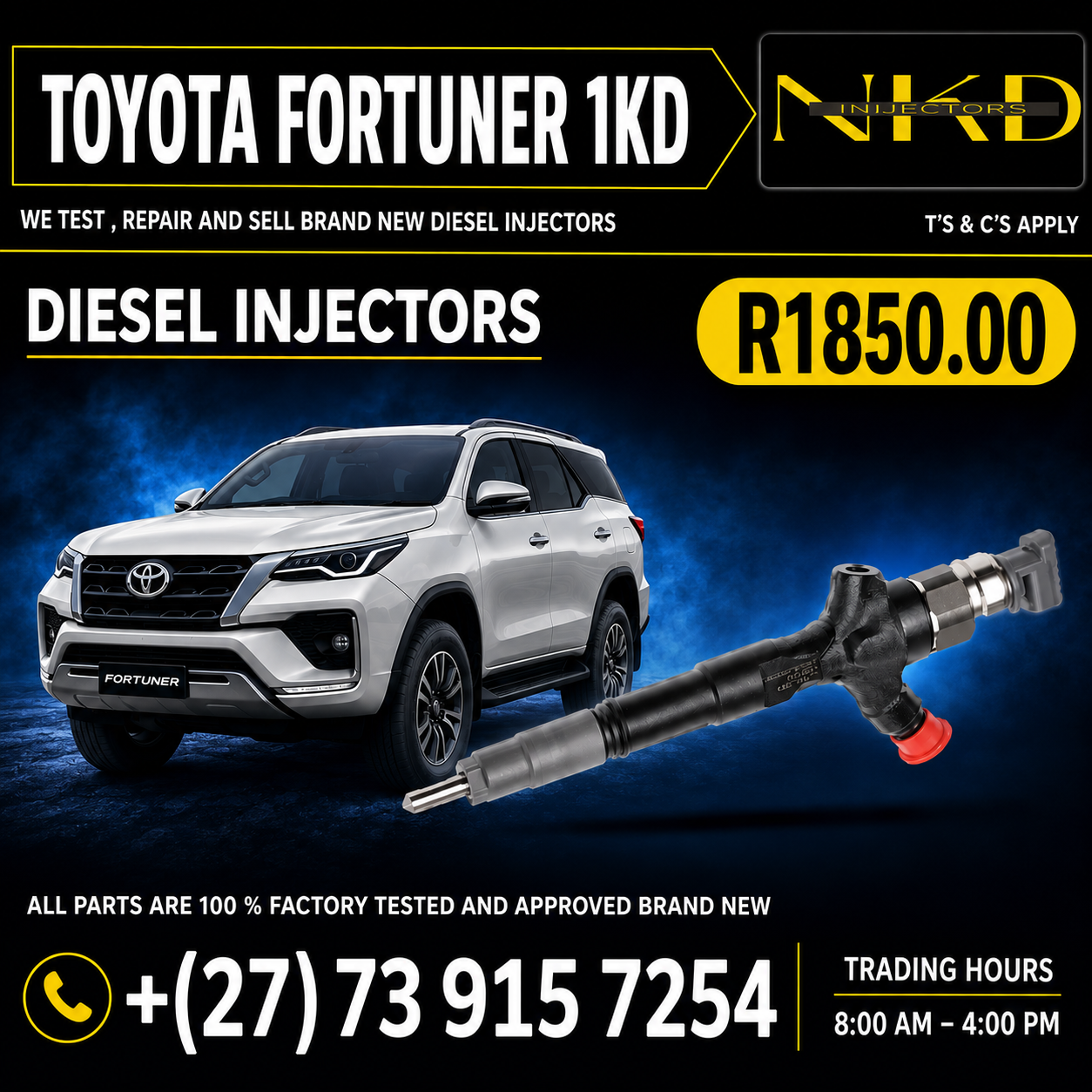 Toyota_Fortuner_Injectors - Private Seller Toyota_Fortuner_Injectors - Private Seller