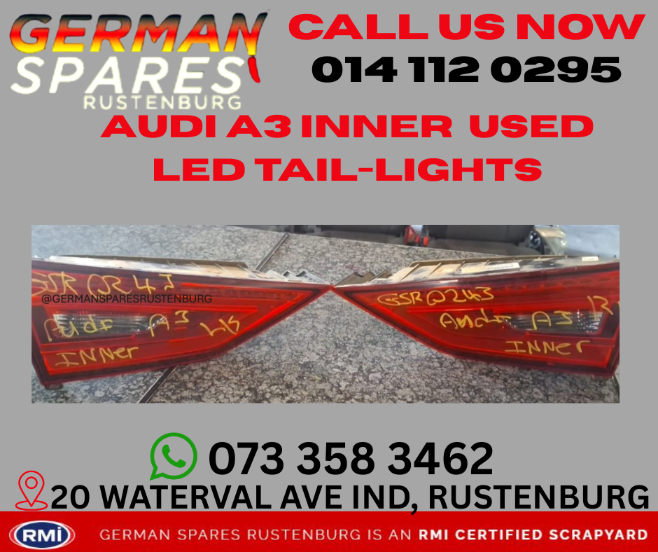 AUDI A3 INNER  USED LED TAIL-LIGHTS FOR SALE - Private Seller